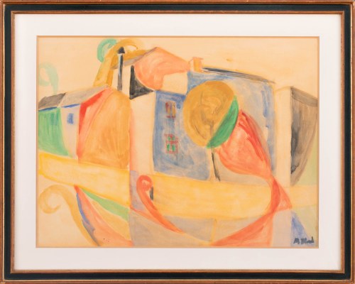 Maurice Blond (1899 Łódź - 1974 Clamart), Pejzaż abstrakcyjny