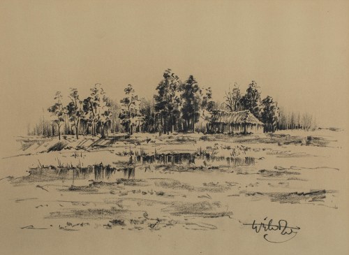 Wiktor Zin (1925 Hrubieszów - 2007 Rzeszów), Pejzaż