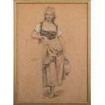 Robert Śliwiński (1840, Leszno – 1902, Wojkowo), *Young Woman with a Pitcher*, 1872