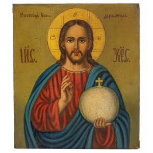 Icon of Christ Pantocrator, Russia, late 19th century