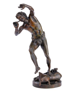 Eugene-Louis Lequesne (1815-1887 Paryż), Tańczący faun, XIX/XX w.
