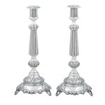 A pair of candlesticks, Jan Pogorzelski, Warsaw, 4th quarter of the 19th century