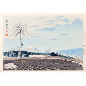 Tomikichirō Tokuriki (1902-2000), Wzgórza Fujimi, z serii: Trzydzieści sześć widoków Góry Fuji, wyd. pierwsze Uchida, Japonia, 1939/1940 r.