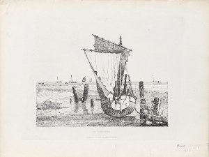 Samuel Prout (1783-1852), W Worthing, z serii: Szkice łodzi i krajobrazu nadmorskiego, wyd. Rudolph Ackerman, Londyn, 1816 r.