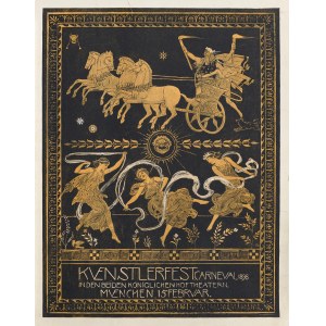 Friedrich August von Kaulbach (1850–1920), KUENSTLERFEST CARNEVAL 1898, published by Meisenbach, Riffarth &amp; Co., Munich, 1898.