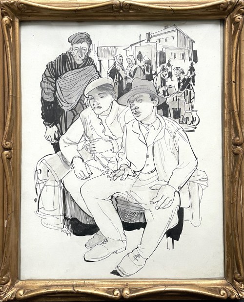 Wacław Siemiątkowski (1896-1977), Dzień targowy, 1974 r.