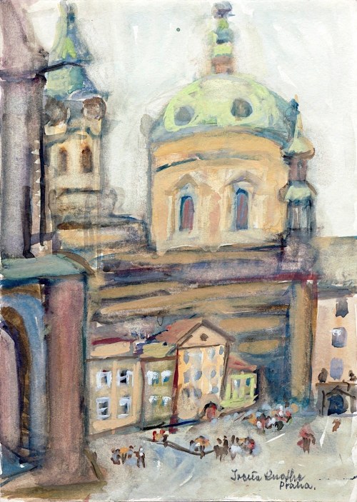 Irena Knothe (1904-1986), Praga - kościół św. Mikołaja, ok. 1960 r.