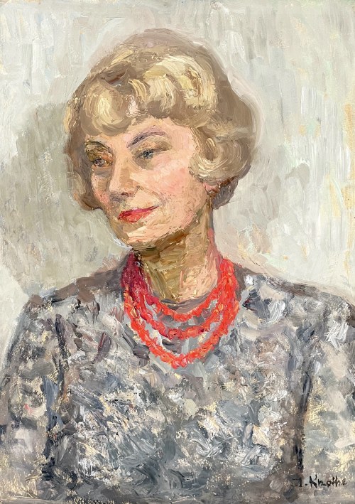 Irena Knothe (1904-1986), Czerwone korale, ok. 1960 r.