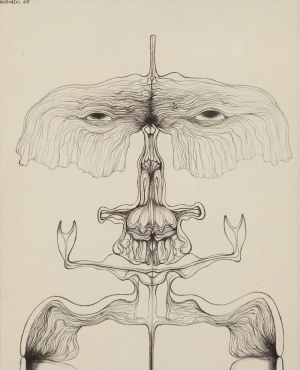 Zdzisław Beksiński (1929 Sanok - 2005 Warszawa), Bez tytułu, 1965