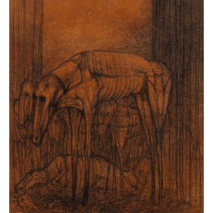 Zdzisław Beksiński (1929 Sanok - 2005 Varsavia), Figure animali, 1967