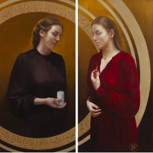 Marzena Machaj (geb. 1981 in Choszczno), „Synergie“ (Diptychon), 2021