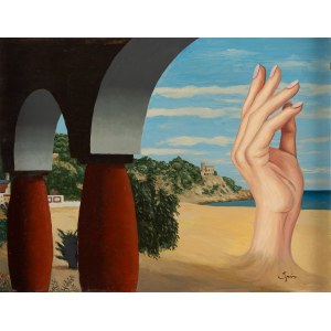 Jerzy (Georges) Spiro (1909 Warsaw – 1994 Nice), Surrealist Landscape, ca. 1939/1980