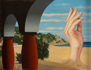 Jerzy (Georges) Spiro (1909 Warszawa - 1994 Nicea), Krajobraz surrealistyczny, około 1939/1980