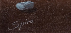 Jerzy (Georges) Spiro (1909 Warszawa - 1994 Nicea), Krajobraz surrealistyczny z kwiatami