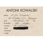 Antoni Kowalski (ur. 1957, Wyszatyce), Odwołanie, 1985