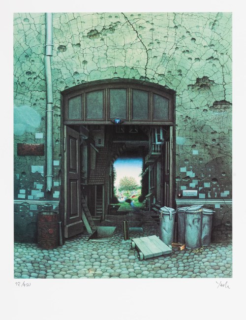 Jacek Yerka (ur. 1952, Toruń), Raj w podwórzu