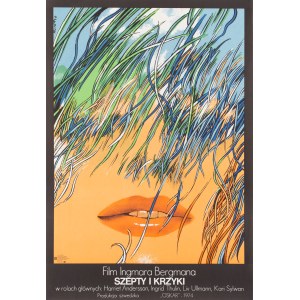 Waldemar Świerzy (1931 Katowice - 2013 Warszawa), Plakat filmowy Szepty i krzyki reż. Ingmar Bergman, 1974/1978