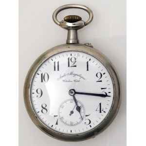 Watches - POCKET WATCH - Anonimo - Silver case with diamonds...