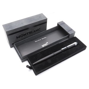 Collectible Pens - MONTBLANC - Ballpoint Pen - Black resin barrel with...