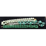 Jewelry - Set of 7 necklaces in: malachite, chrysoprase, qu...