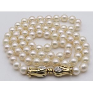 Jewelry - 8/8.5 mm cultured pearl necklace with clasp ...