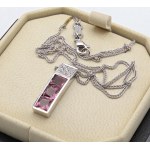 Jewelry - Necklace consisting of a pendant and chain in white gold...