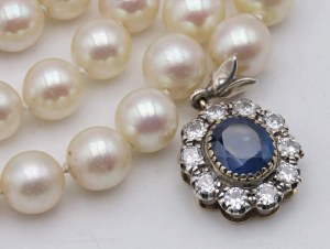 Jewellery - Collana di perle coltivate con chiusura in oro gia...
