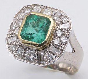 Jewellery - Anello in oro bianco con brillanti ct. 2,50 circa ...