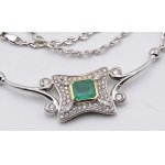 Jewelry - White gold necklace with diamonds, approx. 2.00 ct...