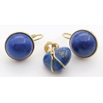 Jewelry - Set consisting of a pendant and earrings in yellow gold...