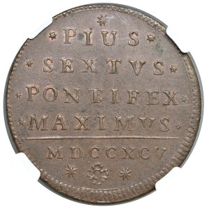 Italian Mints - Bologna - Pio VI (1775-1799) 2 Baiocchi 1795 - D/ ...