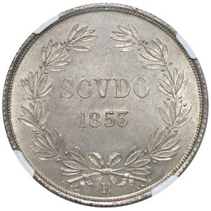 Hauts-liards italiens - Bologne - Pie IX (1846-1878) Scudo 1853, année VIII -...