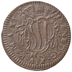Italian Mints - Ferrara - Benedict XIV (1740–1758) Baiocco, Year XI...
