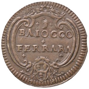 Italian Mints - Ferrara - Benedict XIV (1740–1758) Baiocco, Year XI...