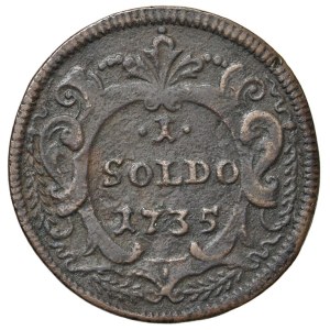 Italian Mints - Gorizia - Charles VI (1711–1740) Soldo 1735 - D/ scu...