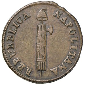 Wytwórnie monet włoskie – Neapol – Republika Neapolitańska (1799) 4 tornesi 17...