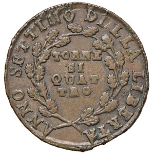 Wytwórnie monet włoskie – Neapol – Republika Neapolitańska (1799) 4 tornesi 17...