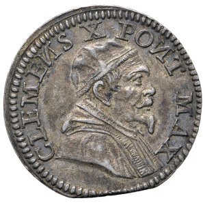 Italian Mints - Rome - Clement X (1670–1676) Grosso 1675 - D/ CLE...