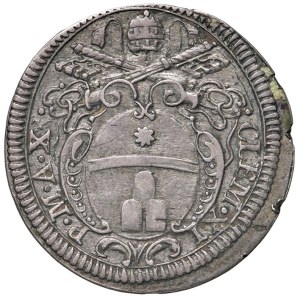 Italian Mints - Rome - Clement XI (1700–1721) Grosso, Year X - D/C...