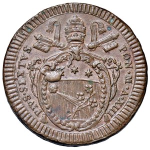 Italian Mints - Rome - Pius VI (1775–1799) 2 Baiocchi, Year XIII - D/...