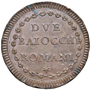 Italian Mints - Rome - Pius VI (1775–1799) 2 Baiocchi, Year XIII - D/...