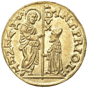 Venetian coins selection - Venezia - Antonio Priuli (1618-1623) Zecchino - D/...