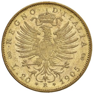 House of Savoy - Victor Emmanuel III (1900–1946) 20 Lire 1905 Aqu...