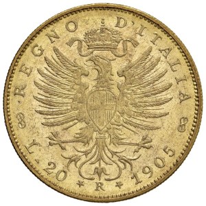 House of Savoy - Vittorio Emanuele III (1900-1946) 20 Lire 1905 Aqu...