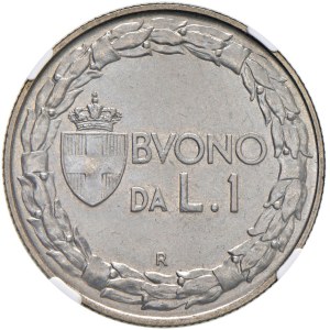 House of Savoy - Vittorio Emanuele III (1900–1946) 1-Lira voucher ...
