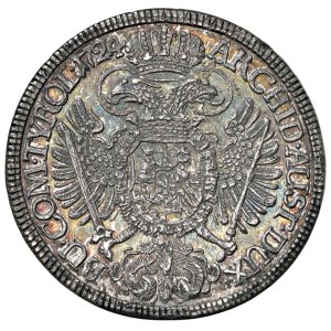 World Coins - Austria - Charles VI (1711–1740) 1/2 Thaler 1724, Ha...