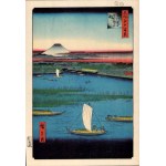Utagawa Hiroshige, Landscape with Mount Fuji in the Background, woodblock print from the series "One Hundred Famous Views of Edo"