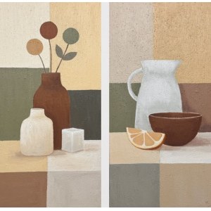 Monika KARGOL (b. 1969), Three Moments, diptych, 2026