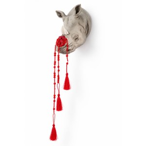 Katarzyna STACHURA (b. 1990), *Rhinoceros Bleeding Diamonds*, 2025