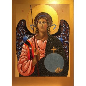 Aleksandra RUSAKOVA (b. 1986), Icon: Archangel Michael, 2026